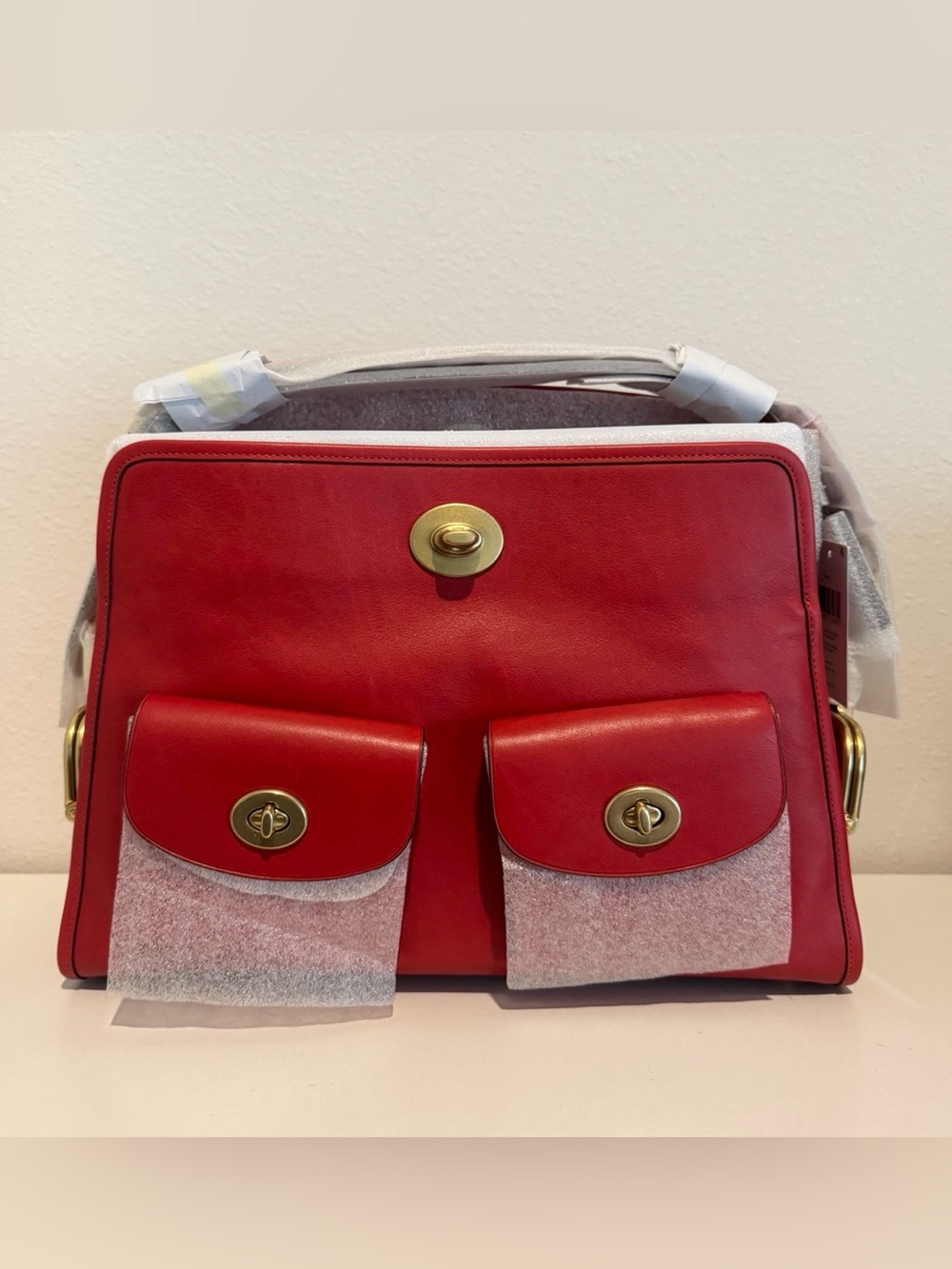 Coach Haversack in Scarlet Red *FACTORY WRAPPED*